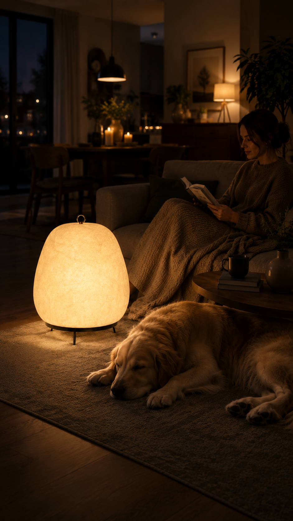 Light, softened.